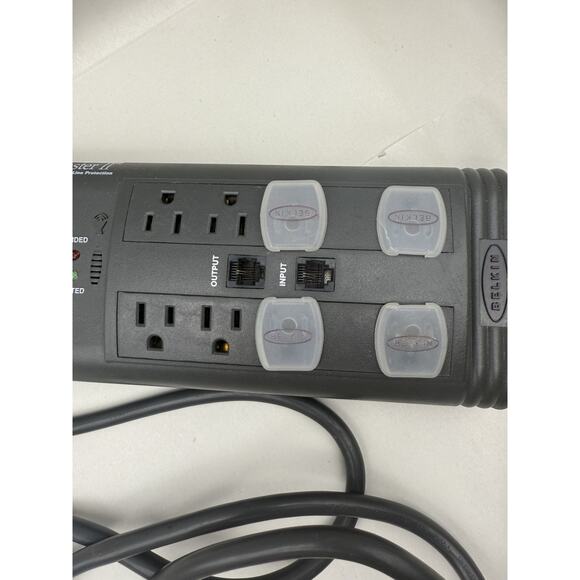 SurgeMaster II BELKIN POWER STRIP With Phone Line Protection (tested) *READ.. - Picture 3 of 12